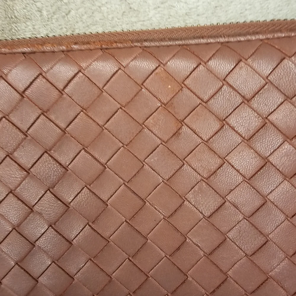 Bottega Veneta Pink Zip around wallet